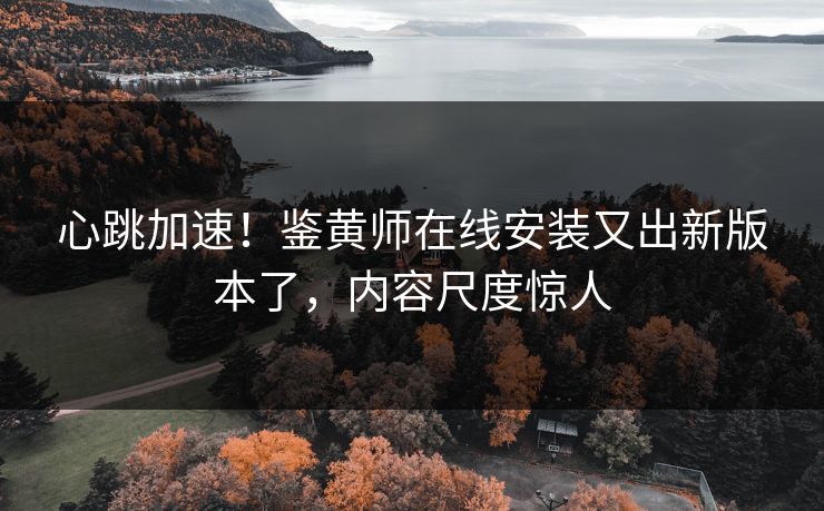 心跳加速！鉴黄师在线安装又出新版本了，内容尺度惊人