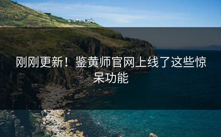 刚刚更新！鉴黄师官网上线了这些惊呆功能