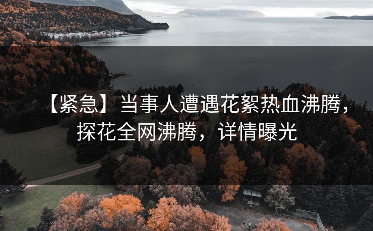 【紧急】当事人遭遇花絮热血沸腾，探花全网沸腾，详情曝光